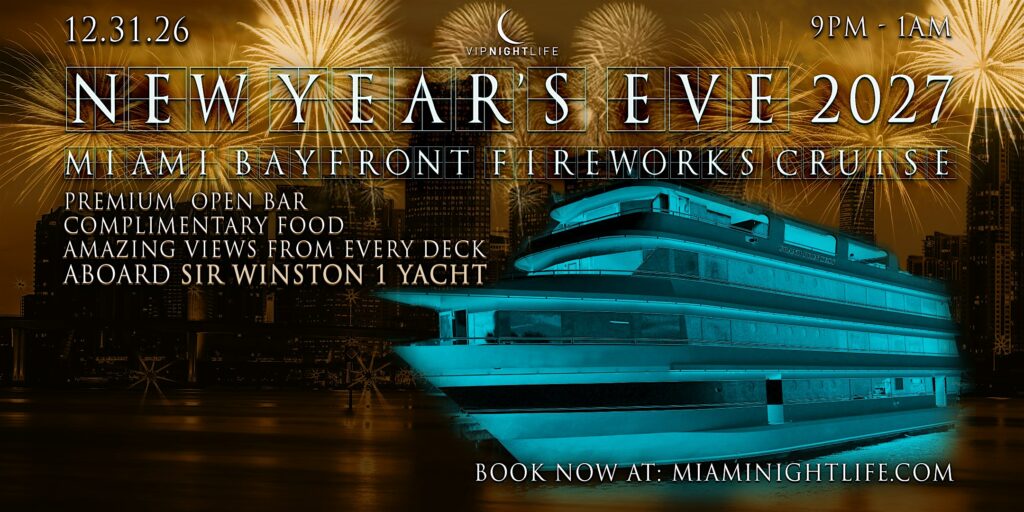 Miami New Years Eve Party 2027 | Bayfront Park Fireworks Cruise